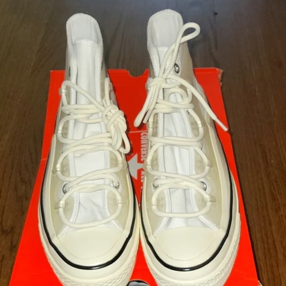 Converse Chuck 70 Utility Hi Shoes - White / Egret / Black - Picture 6 of 13